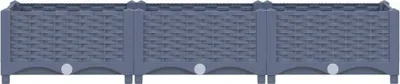Produktbild von Hochwertigen Möbel Beete - Grau Hochbeet 120x40x23cm Polypropylen NEU8863741