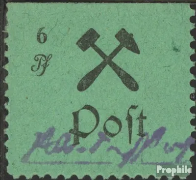 Produktbild von Briefmarken Großräschen 1945 Mi 16A III mit Falz Schlägel und Eisen