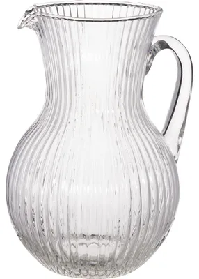 Produktbild von Excellent Houseware Wasserkrug Aqua - transparent - Glas - 1.5L - Limonadenkrug - Einschenkkrug