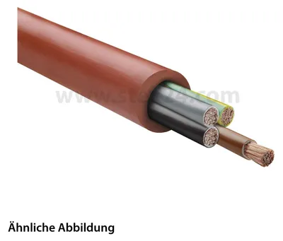 Image de HELU CÂBLE SiHF 4G4mm² Câble en silicone AD 12,6mm Tension nominale Uo/U 300V/500V - 1 mètre
