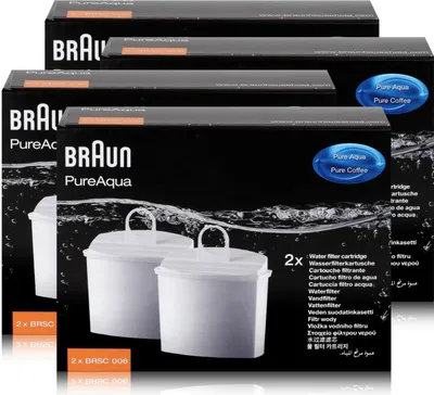 Produktbild von Braun PureAqua Wasserfilterkartusche BRSC006 - Wasserfilter (4er Pack)