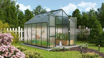Produktbild von Vitavia Gewächshaus "Domus 8300" smaragd 8,3 m² 6 mm HKP