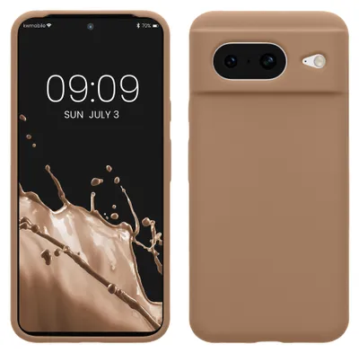 Produktbild von kwmobile Handyhülle für Google Pixel 8 Hülle, für Pixel 8 Case - Hülle Silikon - kabelloses Laden - Cappuccino