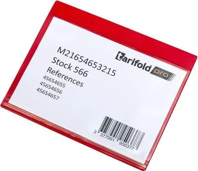 Produktbild von DJOIS Kennzeichnungshülle Dry-Zip 163243 A5 rot 10 St./Pack.