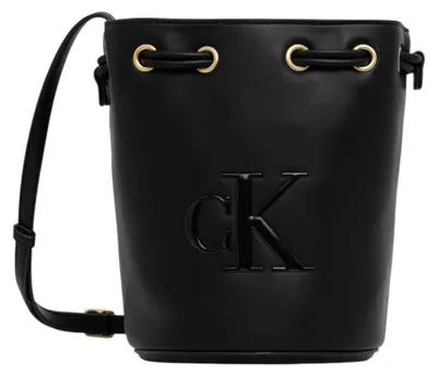 Produktbild von Calvin Klein BOLD CK SMALL BUCKET BAG Damen Tasche Schwarz : Größe - UNICA Größe: UNICA
