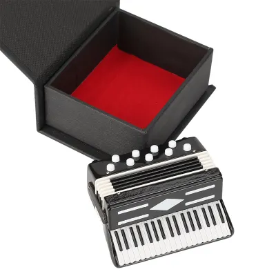 Image de Modèle d'accordéon miniature, présentoir, ornements musicaux miniatures, artisanat, décoration de la maison