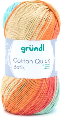 Immagine prodotto di Gründl Cotone Quick Batik, 100 g azzurro/verde/giallo mais/arancione