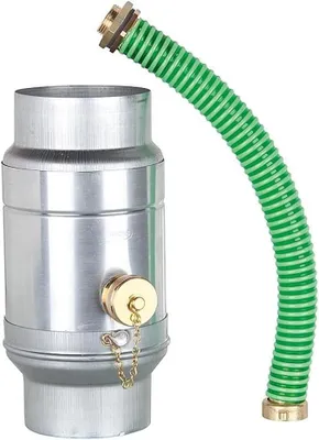 Productafbeelding van Regenwateropvanger voor dakgoten en afvoerpijpen, met slangstukken, DN100 (binnendiameter van de buis 100 mm)