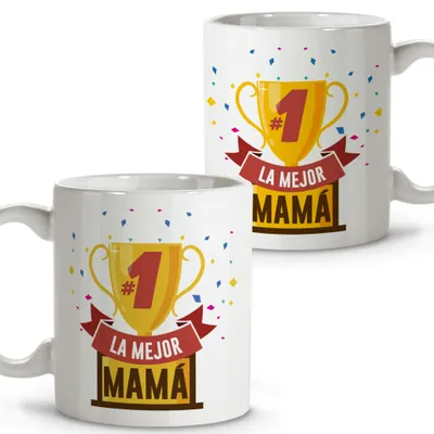 Keramikbecher Mama Oma 330 ml, Spruchbecher, Geschenkidee