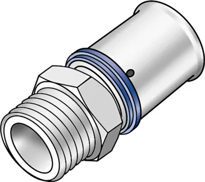 Image de KE Kelit KMU450, raccord KELOX-ULTRAX, avec AG, 50x6/4", 1 pièce.