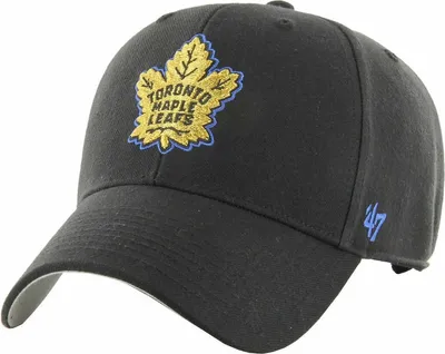 Zdjęcie produktu dla Toronto Maple Leafs NHL '47 MVP Metallic Snap Black 56-61 cm Czapka z daszkiem
