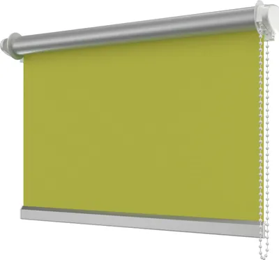 Produktbild von Interdeco Klemmfix Seitenzugrollo / Thermorollo und Verdunkelungsrollo Grün (3010), Typ SZ3, Breite x Höhe 71 x 215 cm
