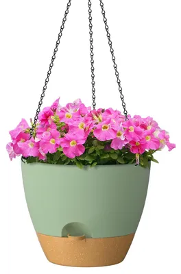 Obrázek produktu pro Závěsný květináč o průměru 30 cm s automatickým přívodem vody