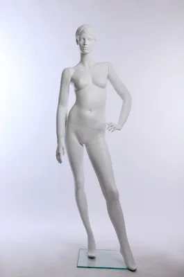 Immagine prodotto di EH13-6 manichino femminile in piedi bianco nuova moda chic modellata acconciatura