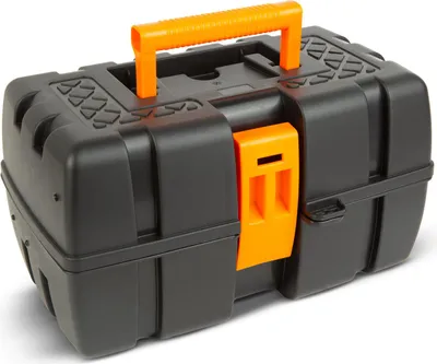 Produktbild von Faltbarer Werkzeugkoffer leer mit Schublade - dreifache Schublade - Kunststoff - 37 x 23 x 21 cm 1 Stück [11011B].
