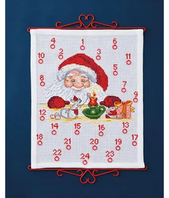 Obrázok produktu pre Sada na výšivku krížikmi, adventný kalendár, 38 x 46 cm