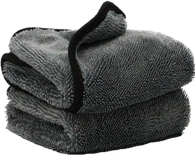 Produktbild von Kingsheep 2X Premium Trockentuch Tücher Extrem saugstark Grau Mikrofasertücher 60x50cm 650gsm