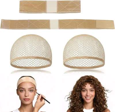 Produktbild von Haarband 4 Stück, Samt, verstellbar, für Make-up
