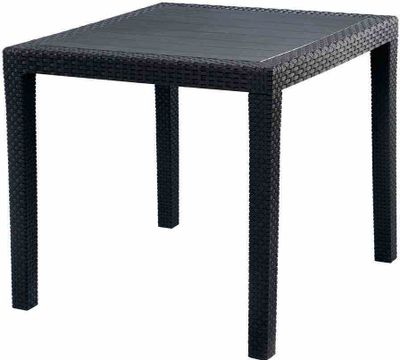 Gartentisch King anthrazit 79 x 79 x 72 cm, quadratisch, anthrazit