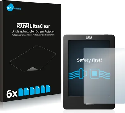 Produktbild von 6x Für Kobo eReader Touch Schutzfolie Savvies Displayschutz Display Schutz Folie Klar Transparent