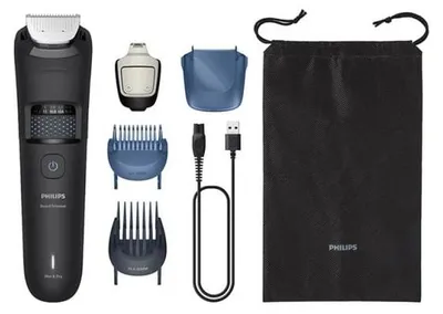 Produktbild von Philips Beard Trimmer 5000 Series BT5775/15 Bartstyling mit Haarauffangschale, Keine Wartung – muss nicht geölt werden, Akku, Selbstschärfende Rollen, Schwarz