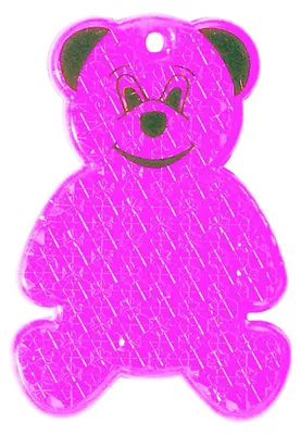 Produktbild von Reflektor "Bär" transparent-pink