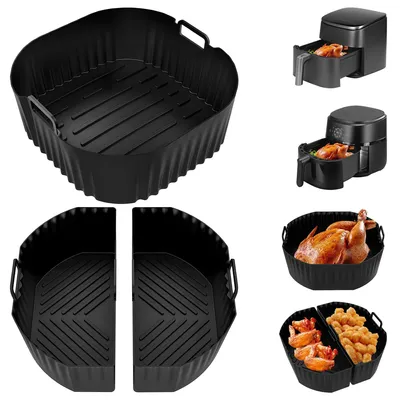 3er-Set Silikon-Einsätze für Heißluftfritteuse, 6,2L