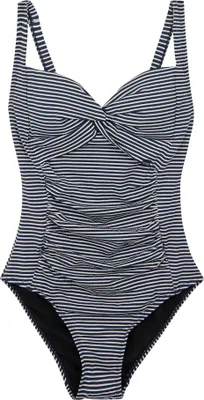 Image de Regatta - Maillot de bain contrôle du ventre pour femme RG11267 (48 FR) (Bleu marine/Blanc)