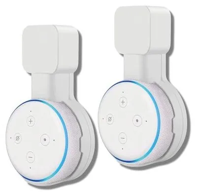 Zdjęcie produktu dla Uchwyt ścienny do głośnika amazon echo dot 3 biały zestaw 2 sztuki
