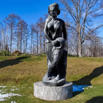 Image de Edessa grecque avec cruche d'eau 42 x 38 x 148 cm