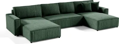 Produktbild von Intenso Ecksofa mit Schlaffunktion Poso U, Grün