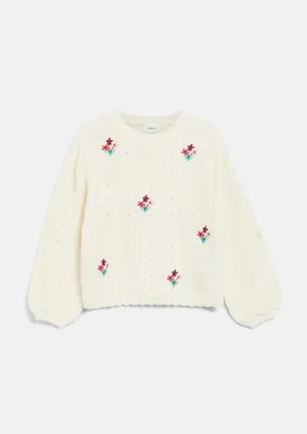 Produktbild von Pullover mit Stickerei