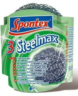 Imagen del producto de SPONTEX DRUCIAK INOX STEELMAX, 3 unidades, modelo 72101...