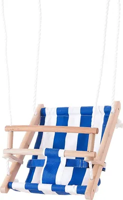 Immagine prodotto di Tessuto per altalena Beluga blu/bianco