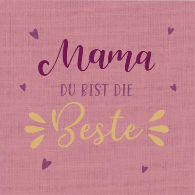 Produktbild von Servietten 33x33 cm - Beste Mama