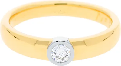 Produktbild von JuwelmaLux Ring 750 Gold mit Platin 950 und Brillant JL30-07-1074 55