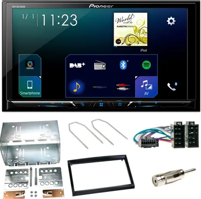 Produktbild von Pioneer SPH-DA230DAB CarPlay DAB+ Einbauset für Peugeot 307 Citroen C2 C3