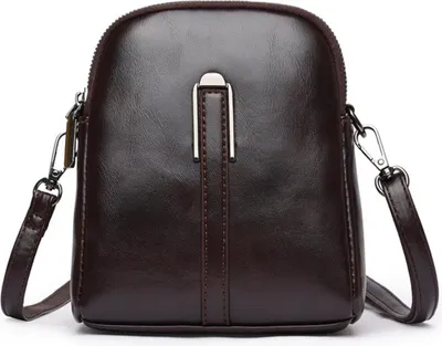 Immagine prodotto di INF Elegante Borsa a Tracolla inPoliuretanoper Donna - Mini Borsa a Spalla Marrone