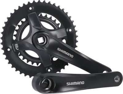 Produktbild von SHIMANO Kurbelgarnitur TY501 46/30 170mm FCTY501 4-kant 7/8-fach ohne KSS, schwarz (1 Set)