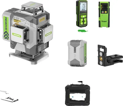 Obrázek produktu pro Laserová vodováha, přesnost ±2 mm, provozní doba 8 hodin, měření 16 řádků, sada ZK04CG-L