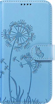 Image de Zanaé, porte-monnaie Etui iPhone Air Fleurs Papillon Design élégant, bleu clair