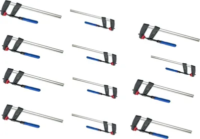 Zdjęcie produktu dla 12-częściowy zestaw zacisków śrubowych z głębokim zaciskiem 150/200/250*50 Zacisk klejowy Zacisk mocujący