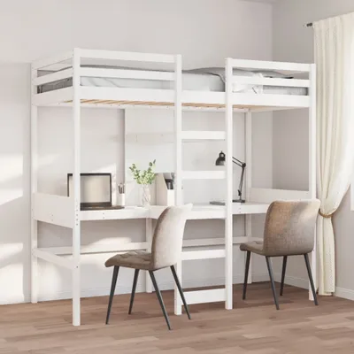 Immagine prodotto di Maison Exclusive - Giroletto Soppalco senza Materasso Bianco 80x200cm Legno Pino