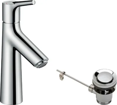 Image de HANSGROHE Mitigeur de lavabo 100 avec tirette et vidage chromé Talis S