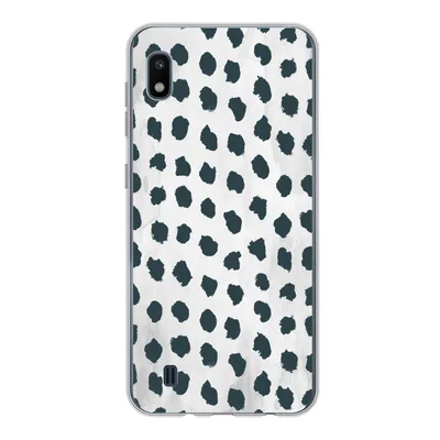 Produktbild von MuchoWow® Handyhülle Schutzhülle Hülle für Samsung Galaxy A10 Polka dots - Schwarz - Marmor Silikon Softcase Handy Hülle - Schutzhülle