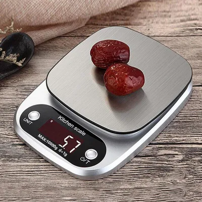 Produktbild von Digitale Küchenwaage (10 kg) mit LCD-Display, Lebensmittelwaage, Briefwaage, elektronische Waage C