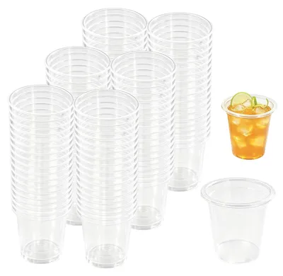 300 Plastik-Shotgläser 20 ml, transparent, stapelbar, BPA-frei
