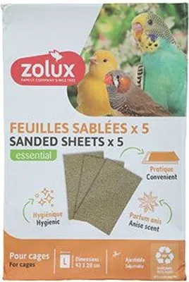 Zdjęcie produktu dla Poduszki piaskowe dla ptaków L 43x28cm/5szt Zolux