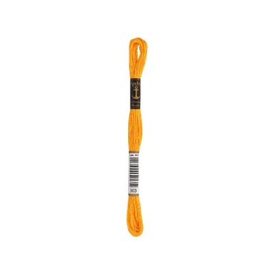 Immagine prodotto di Filo da ricamo Anchor 4635000-00303 giallo tuorlo, 100 % cotone