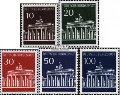 Produktbild von Briefmarken BRD (BR.Deutschland) 1966 Mi 506-510 (kompl.Ausg.) FDC Brandenburger Tor